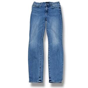 Mother The Looker Ankle Jeans Women’s 27 Blue We The Animals Wash Cotton Pockets